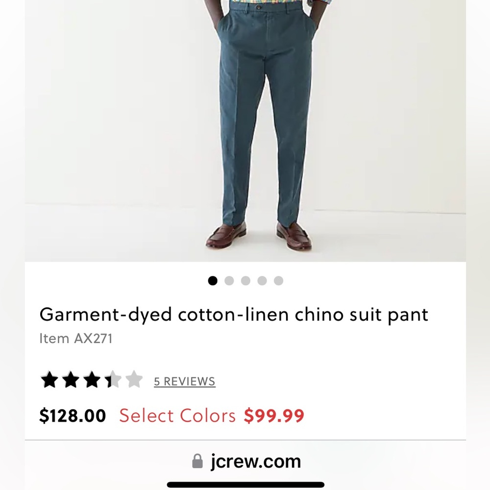 Jcrew chino pant, men or women